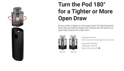 Innokin Endura M18 Pod Vape Kit | 7 Extra FREE Coils & 2 Extra Pods