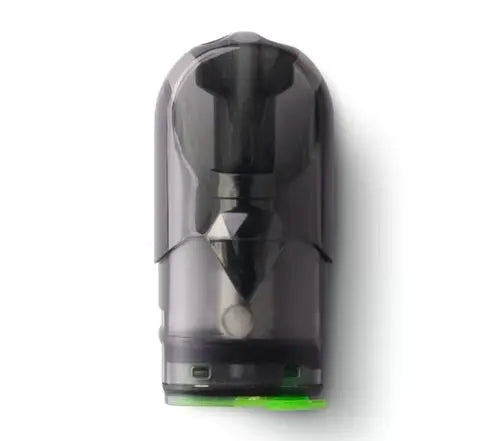 An Innokin IO Replacement Pod with a bright green accent at the base, shown on a plain white background.