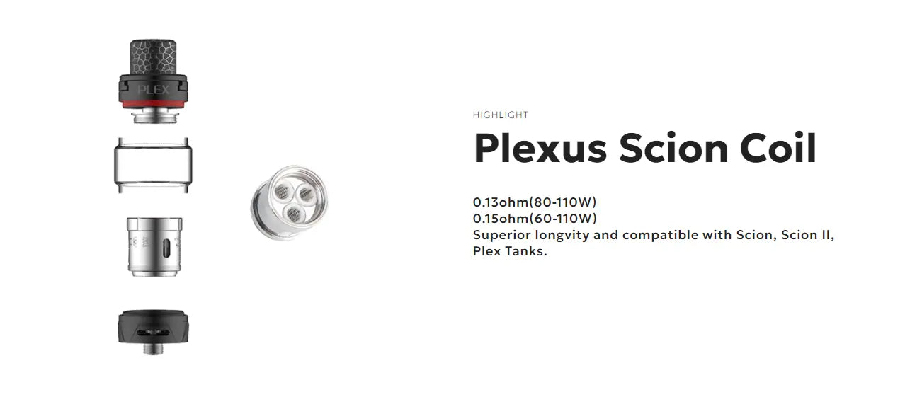 Innokin Plex Vape Tank | High Wattage Sub-ohm Tank | bearsvapes.co.uk
