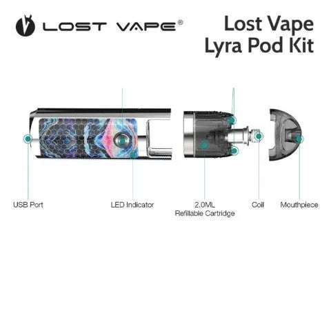 Lost Vape Lyra Pod Vape Kit | NOW ONLY £14.95 | bearsvapes.co.uk