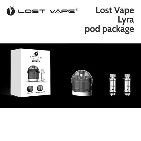 Lost Vape Lyra Replacement Pod & 2 Coils  | bearsvapes.co.uk