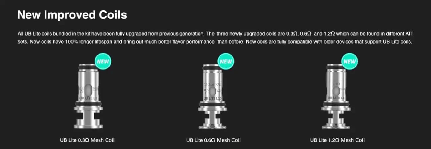 Lost Vape UB Lite Replacement Coils 5pk ONLY £8.95 | bearsvapes.co.uk