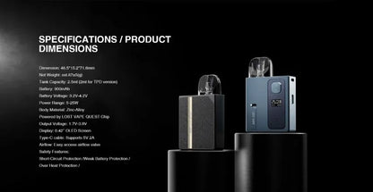 Lost Vape Ursa Baby Pro Pod Kit | MTL Starter Kit | bearsvapes.co.uk