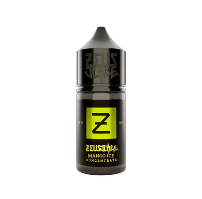 Zeus Ice Mango Ice concentrate bottle on a white background