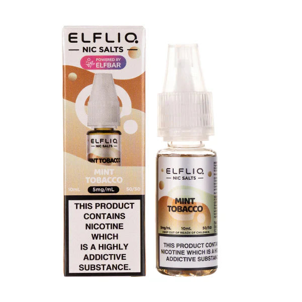 Elfliq Mint Tobacco Nic Salt e-liquid 10 For £14.95 | bearsvapes.co.uk