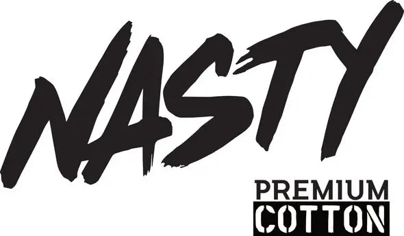 Black "Nasty" logo on a white background
