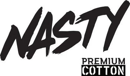 Black "Nasty" logo on a white background
