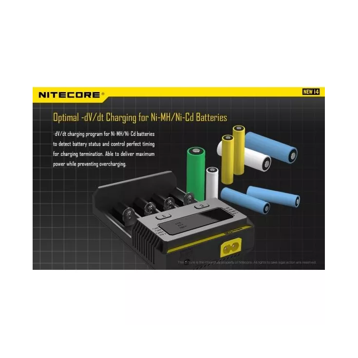 Nitecore NEW Intellicharger i4 Battery Charger | bearsvapes.co.uk