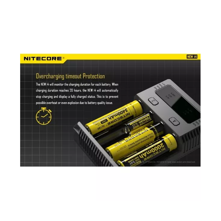 Nitecore NEW Intellicharger i4 Battery Charger | bearsvapes.co.uk