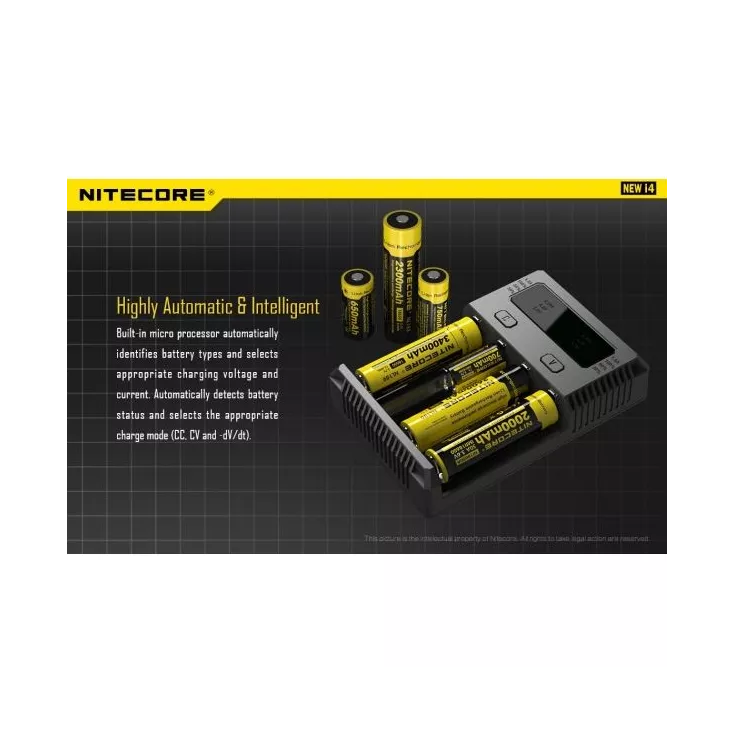 Nitecore NEW Intellicharger i4 Battery Charger | bearsvapes.co.uk