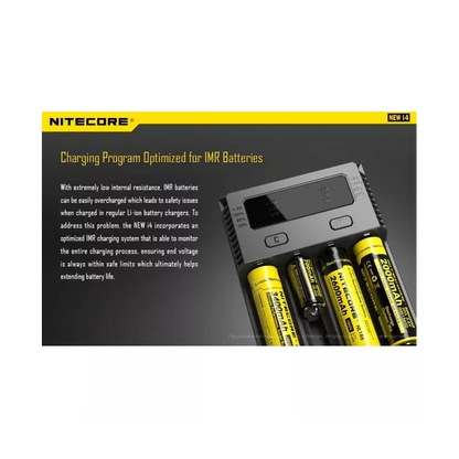 Nitecore NEW Intellicharger i4 Battery Charger | bearsvapes.co.uk