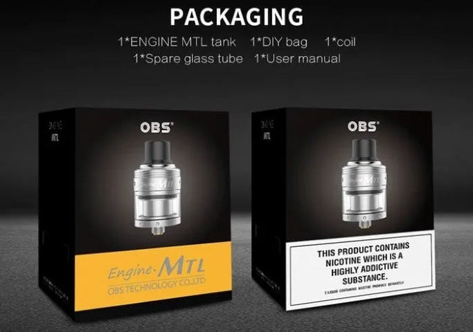 OBS Engine MTL RTA | Single Coil | NOW ONLY £17.95 | bearsvapes.co.uk