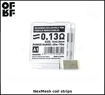 OFRF nexMESH Strips 0.13 Ohm KA1 or 0.15 Ohm SS316L | bearsvapes.co.uk