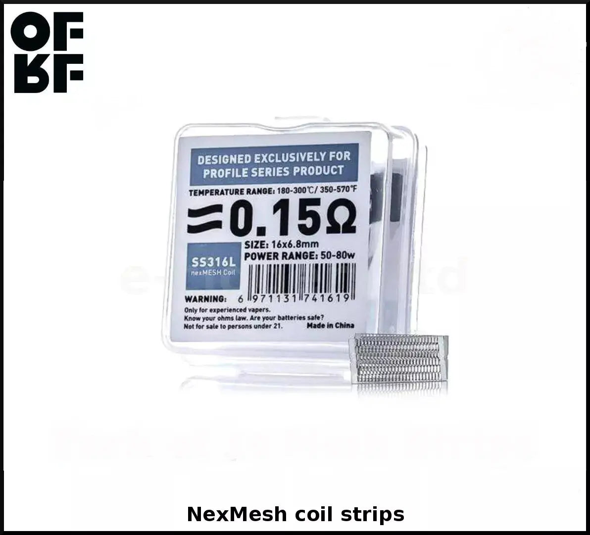 OFRF nexMESH Strips 0.13 Ohm KA1 or 0.15 Ohm SS316L | bearsvapes.co.uk