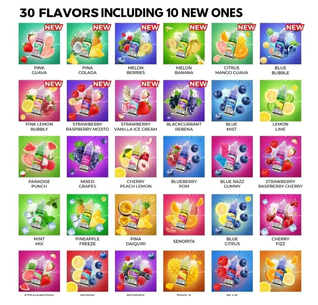 OXVA OX Passion Nic Salts 30 Flavours 10mg or 20mg | bearsvapes.co.uk