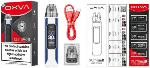 OXVA Xlim Pro 3 Pod Kit - 1500mAh Pod Vape Kit | bearsvapes.co.uk