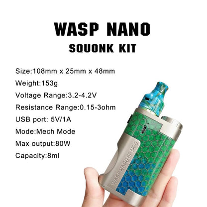 Oumier Wasp Nano Squonk Kit | bearsvapes.co.uk