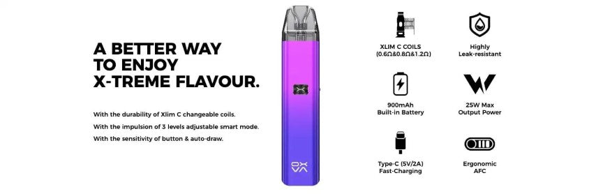 Oxva Xlim C Pod Vape Kit | NOW ONLY £18.95 | bearsvapes.co.uk