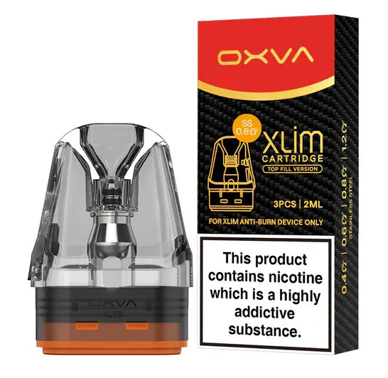 Oxva Xlim SS Top-Fill Pods - DNA Stainless Steel | bearsvapes.co.uk