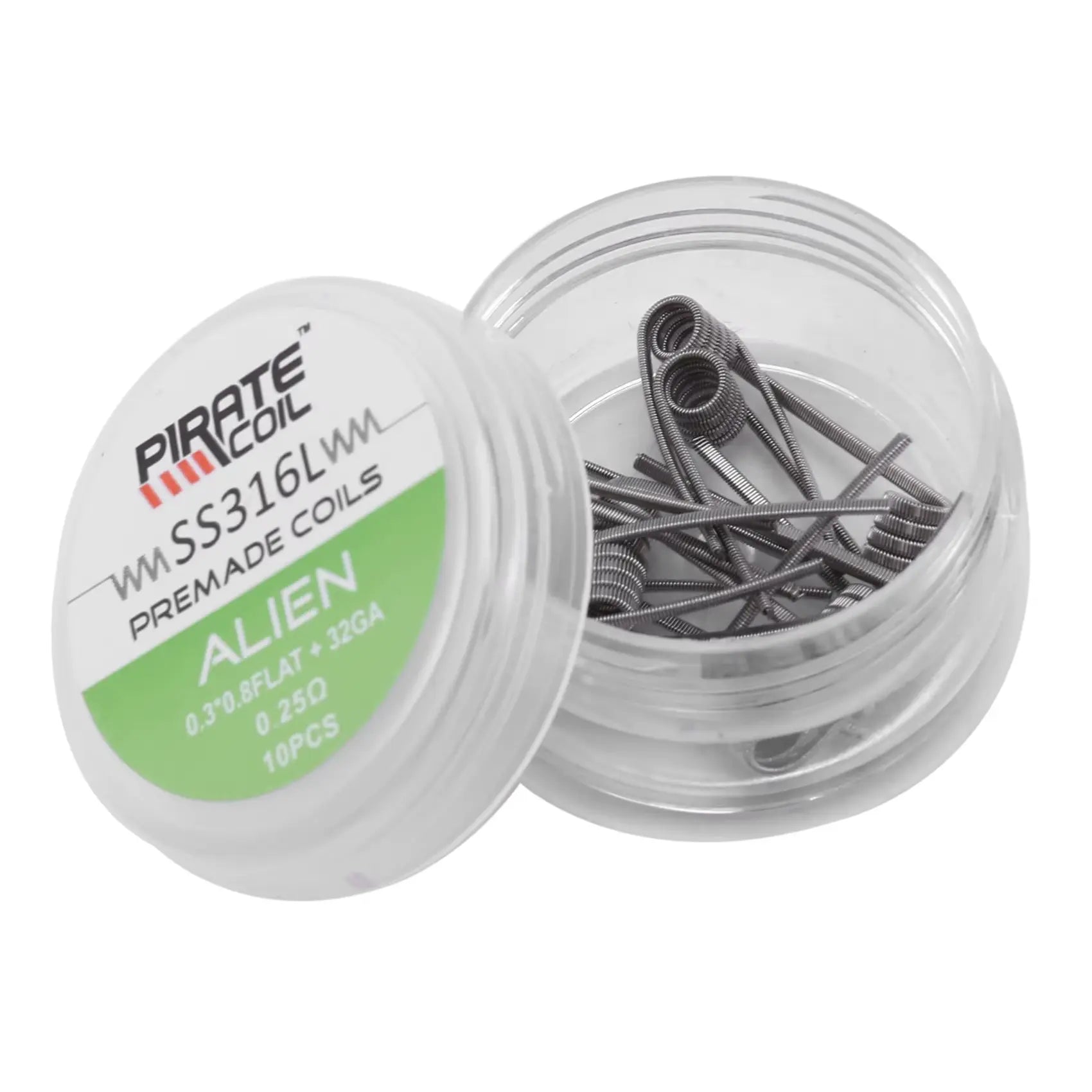 Pirate Coil Alien Coils | 0.25 Ohm SS316L 10 Pack | bearsvapes.co.uk