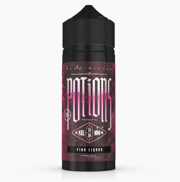 Prohibition Potions Pink Liquor Shortfill 100ml | bearsvapes.co.uk