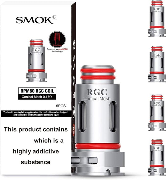 Smok RPM80 RGC Replacement Coils 5pk | bearsvapes.co.uk