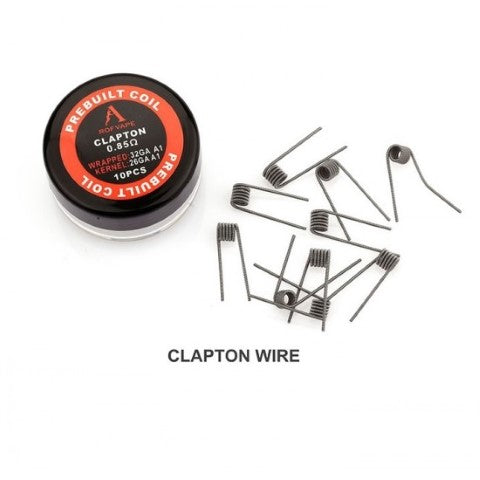 Rofvape Pre-built Clapton Coils | 0.85 Ohm 10pcs | bearsvapes.co.uk