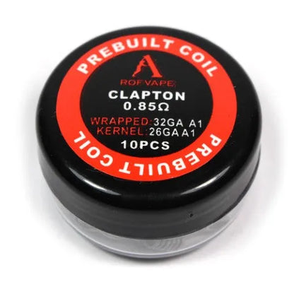 Rofvape Pre-built Clapton Coils | 0.85 Ohm 10pcs | bearsvapes.co.uk