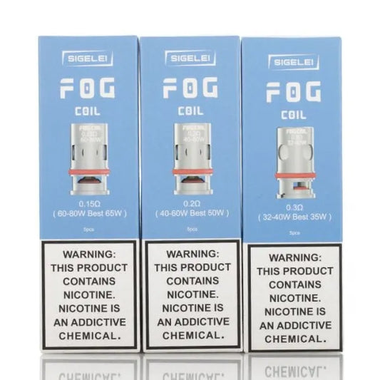 3 Packs of Sigelei Fog Coils on a white background