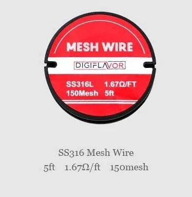 Digiflavor Mesh Wire KA1, Ni80 or SS316L | bearsvapes.co.uk