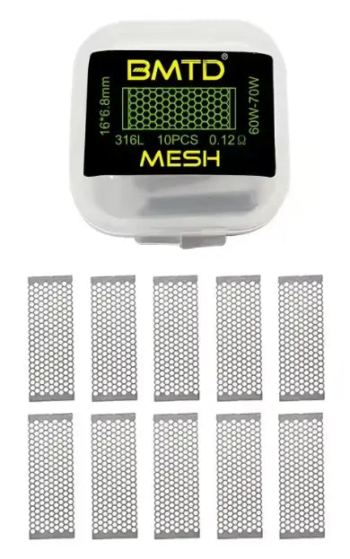 0.12 Ohm SS316L Mesh Coils by BMTD
