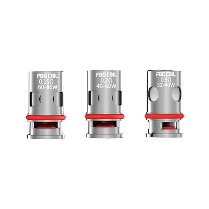 3 types of Sigelei Fog Coils on a white background