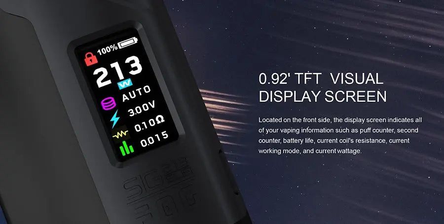 Sigelei 213 FOG Vape Kit | Dual 18650 213 Watt Kit | bearsvapes.co.uk