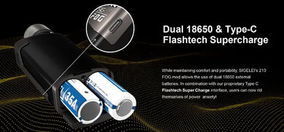 Sigelei 213 FOG Vape Kit | Dual 18650 213 Watt Kit | bearsvapes.co.uk