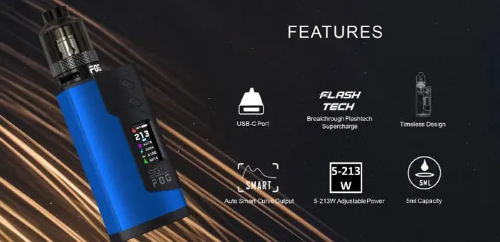 Sigelei 213 FOG Vape Kit | Dual 18650 213 Watt Kit | bearsvapes.co.uk