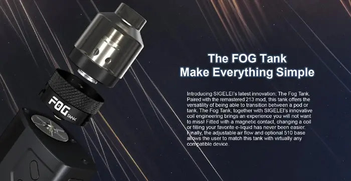 Sigelei 213 FOG Vape Kit | Dual 18650 213 Watt Kit | bearsvapes.co.uk