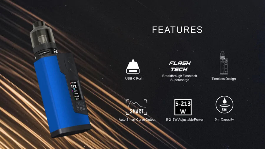 Sigelei 213 FOG Vape Kit | Dual 18650 213 Watt Kit | bearsvapes.co.uk