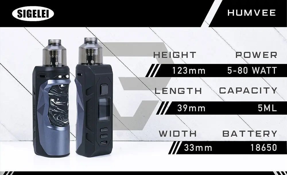 Sigelei Humvee 80 Kit | PnP & GTX Compatible 18650 | bearsvapes.co.uk