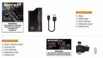 Sigelei Snowwolf Wocket Pod Kit | FREE Pod & 2 Coils| bearsvapes.co.uk