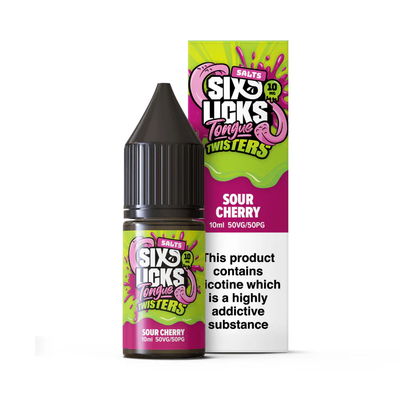 Six Licks Tongue Twisters Nic Salts 4 For 3 Offer | bearsvapes.co.uk