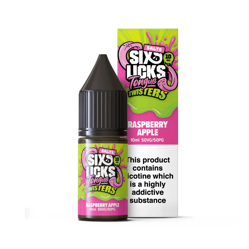 Six Licks Tongue Twisters Nic Salts 4 For 3 Offer | bearsvapes.co.uk