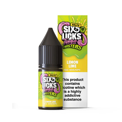 Six Licks Tongue Twisters Nic Salts 4 For 3 Offer | bearsvapes.co.uk