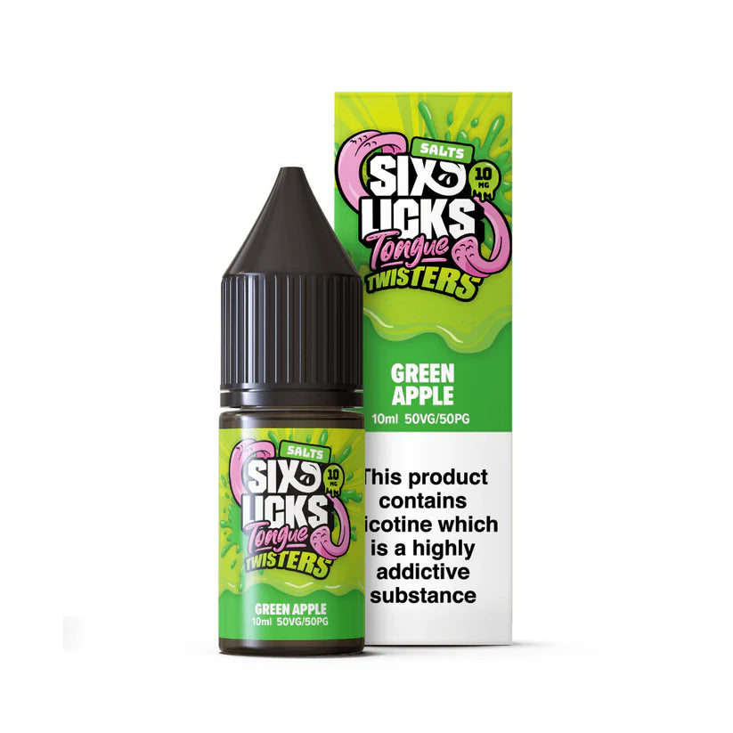 Six Licks Tongue Twisters Nic Salts 4 For 3 Offer | bearsvapes.co.uk