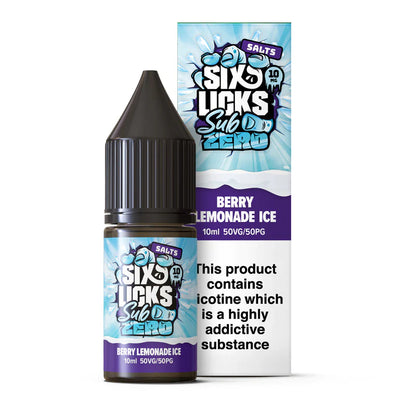 Six Licks Sub Zero Nic Salts 4 For 3 Offer | bearsvapes.co.uk