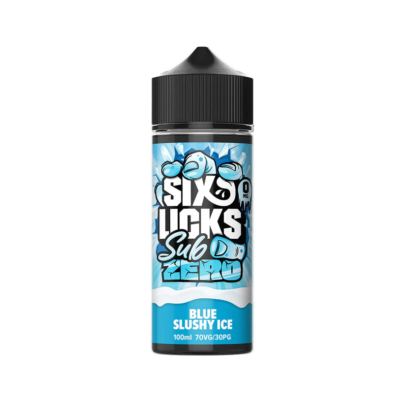 Six Licks Sub Zero Shortfill 100ml 5 for 4 OFFER | bearsvapes.co.uk