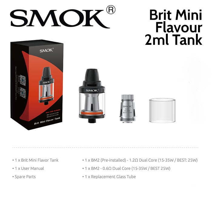 Smok Brit Mini MTL Vape Tank | bearsvapes.co.uk