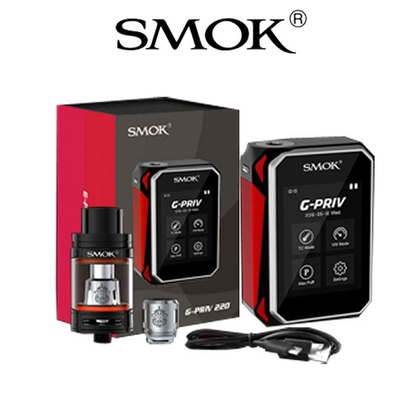 Smok G Priv 220W Vape Kit incl Free 18650 Batteries | bearsvapes.co.uk