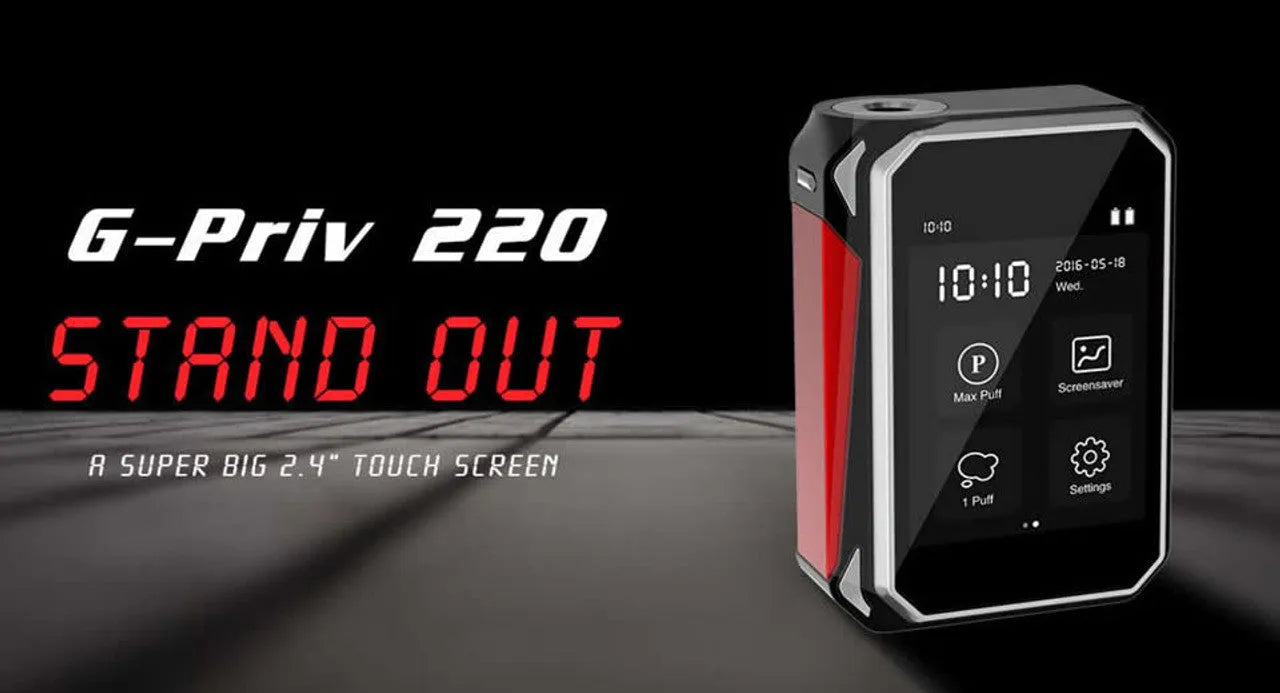 Smok G Priv 220W Vape Kit incl Free 18650 Batteries | bearsvapes.co.uk