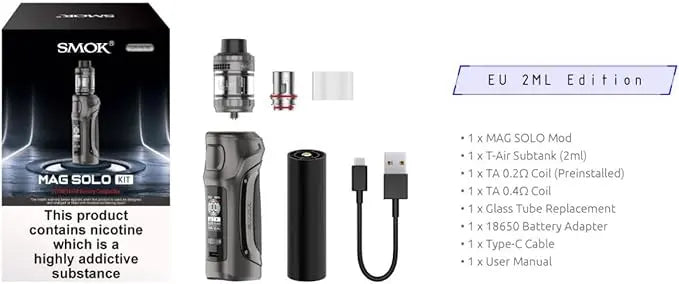 Smok Mag Solo Vape Kit | Free Battery & Delivery | bearsvapes.co.uk