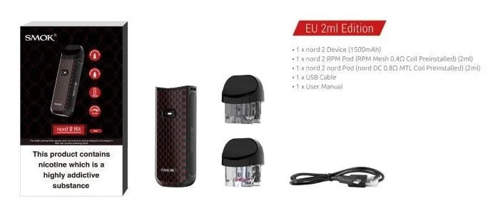 Smok Nord 2 Pod Vape Kit | 1500mAh DTL & MTL Start | bearsvapes.co.uk